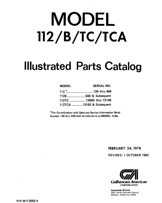 Product picture Aero Commander 112 Illustrated Parts Catalogue 