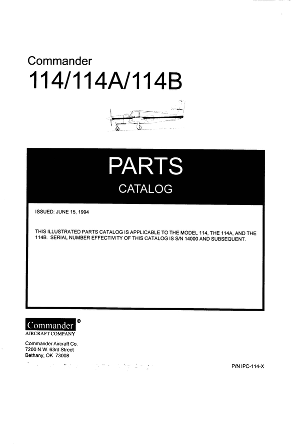 Product picture Aero Commander 114 Illustrated Parts Catalogs