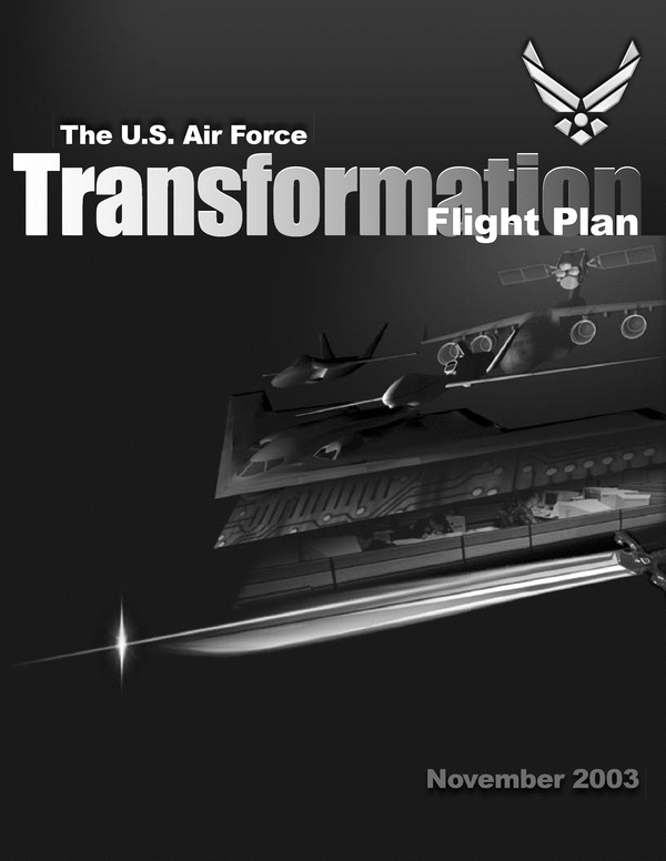 Product picture The US Air Force Transformation Flight Plan Nov 2003
